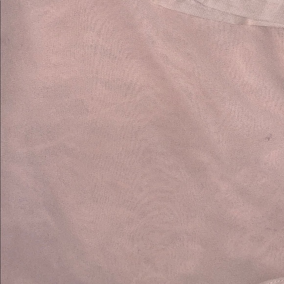 Beige sheer button-down collared women’s blouse - Picture 6 of 6